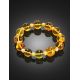 Amber Ball Beaded Stretch Bracelet, image , picture 2