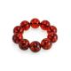 Cognac Amber Beaded Bracelet The Jupiter, image , picture 4