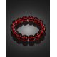 Bold Cherry Amber Beaded Bracelet, image , picture 2