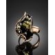 Handcrafted Amber Ring In Gold The Rialto, Ring Size: Adjustable, image , picture 2