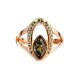 Amber Ring With Green Crystals In Gold The Raphael, Ring Size: 6.5 / 17, image , picture 4