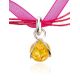 Lemon Amber Choker In Sterling Silver The Flamenco, image , picture 4