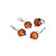 Adjustable Amber Ring In Sterling Silver Ring The Saturn, Ring Size: Adjustable, image , picture 5