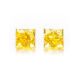Lemon Amber Stud Earrings The Ovation, image , picture 3