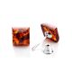 Cognac Amber Stud Earrings The Ovation, image , picture 3
