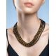 Shimmering Faceted Green Amber Beaded Necklace, image , picture 2