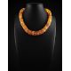 Natural Cognac Amber Beaded Necklace, image , picture 2