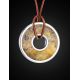 Round Amber Pendant In Sterling Silver The Indonesia, image , picture 3