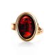Adjustable Amber Ring In Gold Plated Silver The Goji, Ring Size: Adjustable, image , picture 3