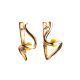 Honey Amber Earrings In Gold-Plated Silver The Leia, image , picture 4
