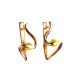 Honey Amber Earrings In Gold-Plated Silver The Leia, image , picture 4