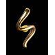 Gold-Plated Pendant With Honey Amber The Leia, image , picture 2