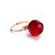 Adjustable Golden Ring With Amber The Paris, Ring Size: 11 / 20.5, image , picture 3