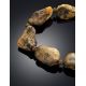 Raw Amber Beaded Necklace With Brass The Indonesia, image , picture 2