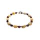 Multicolor Raw Amber Beaded Necklace With Brass The Indonesia, image , picture 3