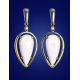 Drop Gold-Plated Earrings With Natural Mammoth Tusk The Era, image , picture 3