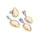 Drop Gold-Plated Earrings With Natural Mammoth Tusk The Era, image , picture 4