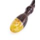 Wooden Hair Stick With Amber, image , picture 3