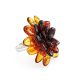 Adjustable Amber Ring The Chrysanthemum, Ring Size: Adjustable, image , picture 3