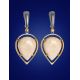 Drop Cut Mammoth Tusk Earrings In Gold-Plated Silver The Era, image , picture 2
