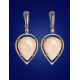 Drop Cut Mammoth Tusk Earrings In Gold-Plated Silver The Era, image , picture 2