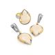 Drop Cut Mammoth Tusk Earrings In Gold-Plated Silver The Era, image , picture 4