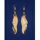 Elongated Mammoth Tusk Earrings In Gold-Plated Silver The Era, image , picture 3