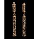 Gold-Plated Bar Dangles With Caoutchouc The Kenya, image , picture 2