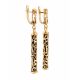 Gold-Plated Bar Dangles With Caoutchouc The Kenya, image , picture 3