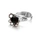 Cherry Amber Ring In Sterling Silver The Geneva, Ring Size: 6 / 16.5, image , picture 4