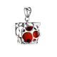 Cube Amber Pendant In Sterling Silver The Geneva, image , picture 3