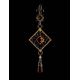Dangle Amber Pendant In Gold-Plated Silver The Arabesque, image , picture 3