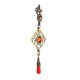 Dangle Amber Pendant In Gold-Plated Silver The Arabesque, image , picture 4