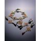 Gold-Plated Dangles With Multicolor Amber The Arabesque, image , picture 4