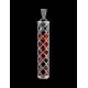 Stylish Silver Bar Pendant With Cherry Amber The Kenya, image , picture 2