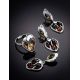 Sweet Cognac Amber Strawberry​ Ring In Sterling Silver The Confiture, Ring Size: 8.5 / 18.5, image , picture 5