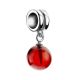 Sterling Silver Charm With Cherry Amber Pendant, image , picture 3