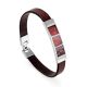 Stylish Leather Bracelet With Cherry Amber The London, image , picture 4