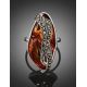 Amber Cocktail Ring With Marcasites The Colorado, image , picture 3