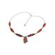 Cognac Amber Pendant Necklace In Sterling Silver With Marcasites The Colorado, image , picture 4