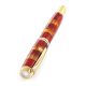 Handcrafted Padauk Wood Fountain Pen With Honey Amber The Indonesia, image , picture 3