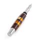 Handcrafted Wenge Wood Fountain Pen With Cognac Amber The Indonesia, image , picture 5