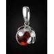 Amazing Silver Pendant With Cherry Amber The League, image , picture 2