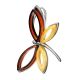 Butterfly Amber Pendant In Sterling Silver The April, image , picture 4