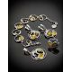 Dazzling Amber Ring In Sterling Silver The Eagles, Ring Size: 9.5 / 19.5, image , picture 5
