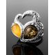 Multicolor Dazzling Amber Ring In Sterling Silver The Eagles, Ring Size: 5.5 / 16, image , picture 2