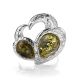 Green Dazzling Amber Ring In Sterling Silver The Eagles Collection, Ring Size: 8.5 / 18.5, image , picture 3