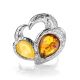 Multicolor Bold Amber Ring In Sterling Silver The Eagles, Ring Size: 12 / 21.5, image , picture 3