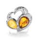 Multicolor Bold Amber Ring In Sterling Silver The Eagles, Ring Size: 9 / 19, image , picture 3