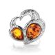Cognac Amber Ring In Sterling Silver The Eagles, Ring Size: 8.5 / 18.5, image , picture 3